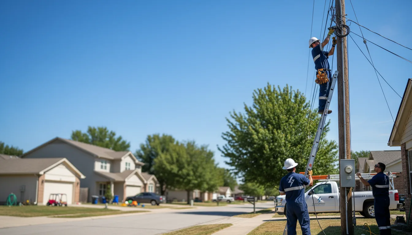 Residential electrician providing installation services in Tustin, MI